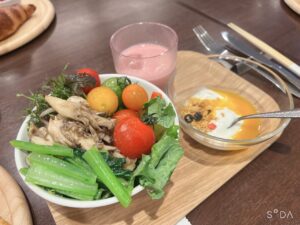 ホテル風か,朝食